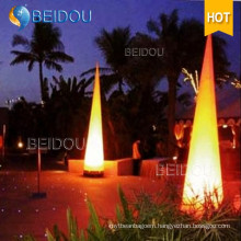 Decorative Arch Inflatable Pillars Ivory Tusks Tubes LED Lighted Cones